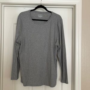 Grey long sleeve T-shirt